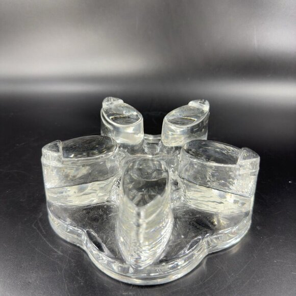 Yama Glass Solid Glass Warmer Stand for Teapot Clear Glass Pillar Candle Holder - Picture 8 of 10